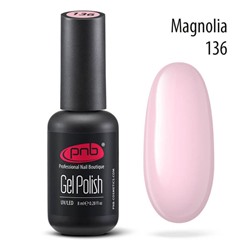 Гель-лак PNB 136 Magnolia розовый 8 мл