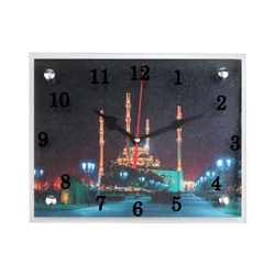 Часы-картина настенные, серия: Город, "Мусульманские", 20х25  см