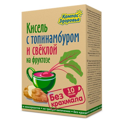 Кисель с топинамбуром и свёклой на фруктозе, 150гр