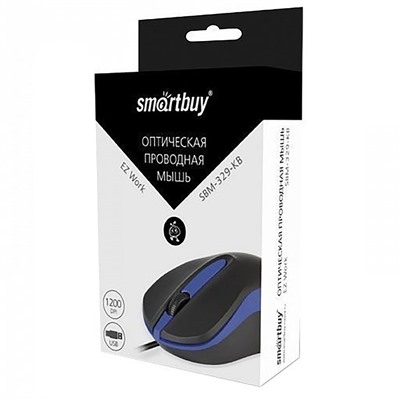 Мышь оптическая Smart Buy SBM-329-KB One (black/blue)