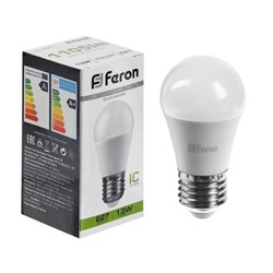 Лампа светодиодная FERON,  (13W) 230V E27 4000K G45, LB-950