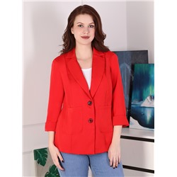 Пиджак женский больших размеров красный