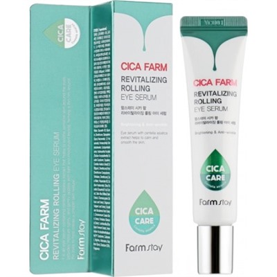 (Китай) Сыворотка-роллер для кожи вокруг глаз Farm Stay Cica Farm Revitalizing Rolling Eye Serum 25мл