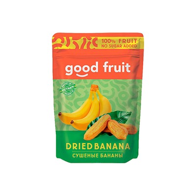 «GOOD FRUIT», бананы сушеные, 100 г