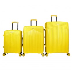 Набор из 3-х чемоданов с расширением 11272 Желтый