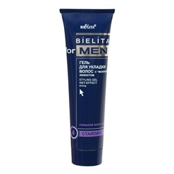 Bielita For Men Гель для укладки волос с мокрым эффектом сильной фиксации 100мл