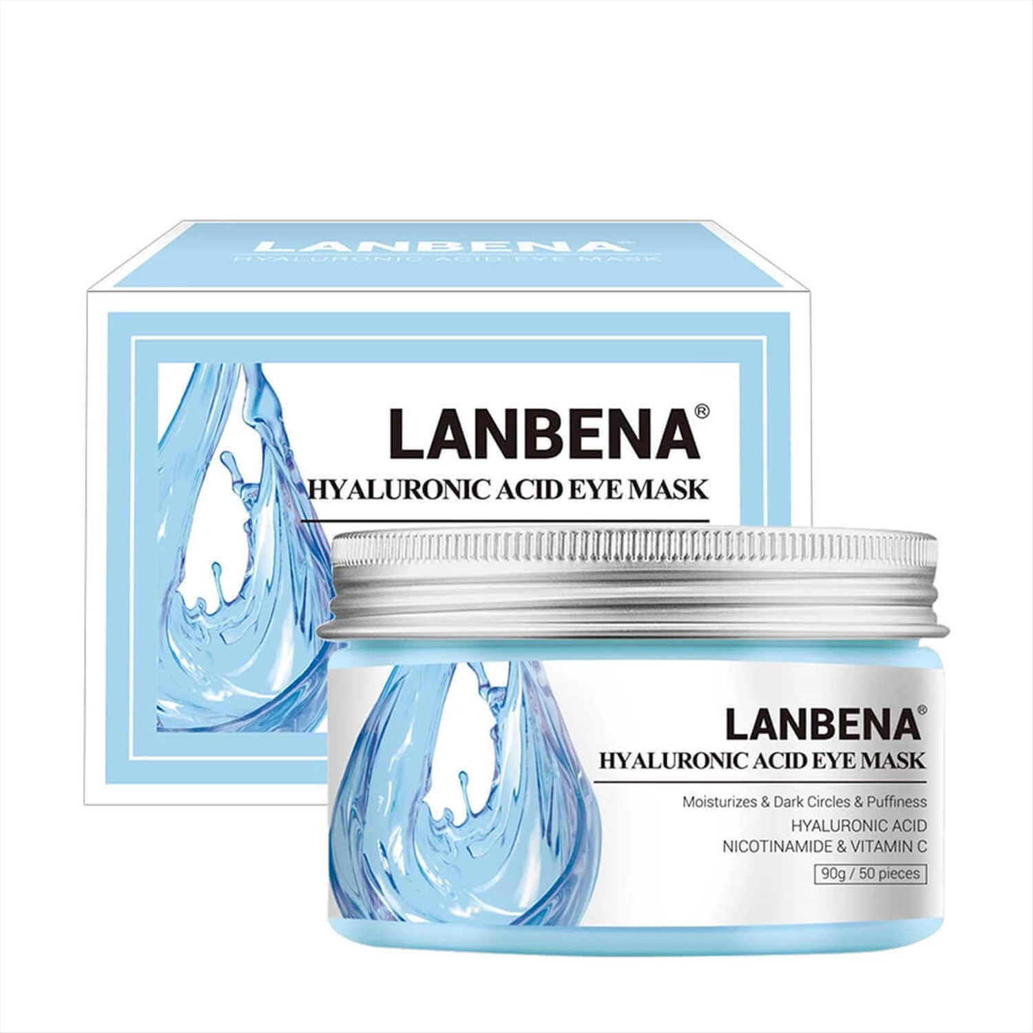 Гиалуроновая для глаз. LANBENA Hyaluronic acid. LANBENA патчи для глаз. Патчи тканевые LANBENA Hyaluronic acid Eye Mask 50 шт. LANBENA патчи с гиалуроновой кислотой.