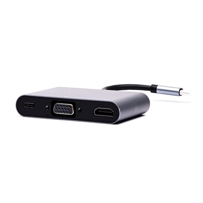 Хаб USB Type-C - BYL-2002 (HDMI, USB-Cx2, USB, SD/TF CardReader, Ethernet)