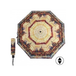 Зонт женский ТриСлона-883/L 3883 С,  R=55см,  суперавт;  8спиц,  3слож,  полиэстер,  желтый  (Венеция)  219257