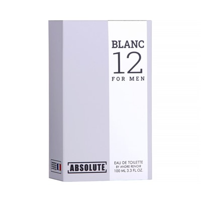 Туалетная вода мужская Absolute  Blanc 12 (по мотивам Lacoste 12.12. Blanc), 100 мл