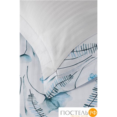 Постельное белье Карвен Stripe Satin с цветным принтом 1.5 спальное N249 -SB009(4пр.)