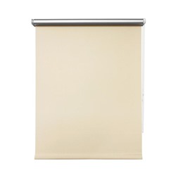 Рулонная штора блэкаут «Сильвер», 90 х 175 см, цвет кремовый