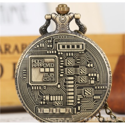 Карманные кварцевые часы Bitcoin P3088-88C