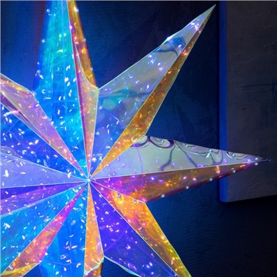 Светодиодная фигура «Звезда восьмилучевая» 80 см, пластик, 220 В, свечение белое