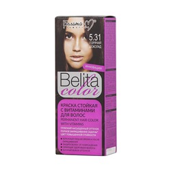 Belita сolor Краска стойкая с витаминами для волос № 5.31 Горячий шоколад