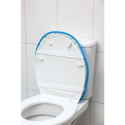 Набор ковриков для ванной и туалета Доляна «Дельфины», 3 шт, 39×43, 40×50, 50×80 см, цвет МИКС