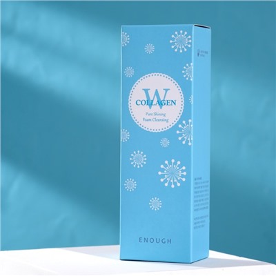 Очищающая пенка с морским коллагеном ENOUGH W Collagen Pure Shining Foam Cleansing, 100 г