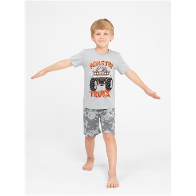 Комплект для мальчика (футболка, шорты) Серый