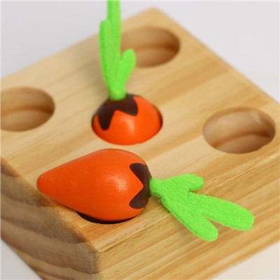 Детский развивающий набор «Морковки Монтессори» 8 × 8 × 4 см 7809641