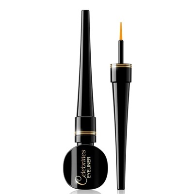 EVELINE Подводка для глаз Celebrities Eyeliner VINYL BLACK водостойкая