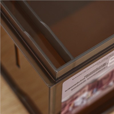 Контейнер для хранения без крышки OPTIMA, 5 л, 16,8×30,5×12,9 см, цвет коричневый