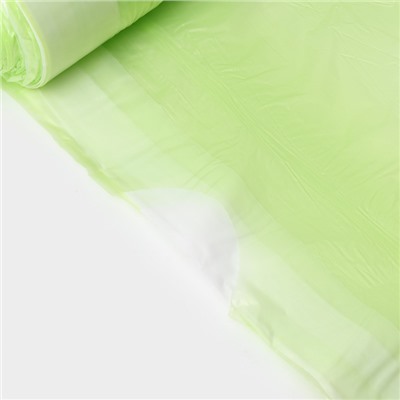Мешки для мусора с завязками Доляна «Комфорт», 35 л, 13 мкм, 53×51 см, ПНД, 15 шт, цвет зеленый