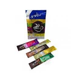 Растворимое кофе 3 в 1 ассорти из 5 вкусов от Khao Shong 3in1 Coffee Mix Powder 5 Sticks