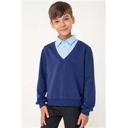 Bonito, Джемпер-рубашка из футера для мальчика Bonito Производитель Bonito, Размер 8 (529 руб.), Цвет синий