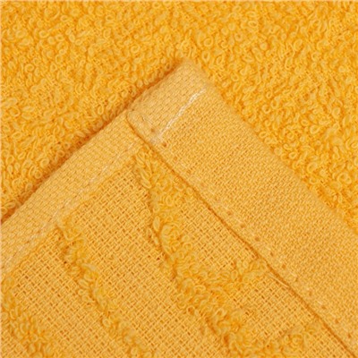 Полотенце махровое банное "Волна", размер 70х130 см, 300 г/м2, цвет жёлтый