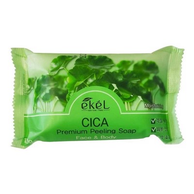 Ekel Мыло косметическое с экстрактом центеллы / Peeling Soap Cica, 150 г