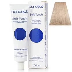Крем-краска для волос без аммиака 9.87 блондин очень светлый перламутрово-бежевый Soft Touch Concept 100 мл