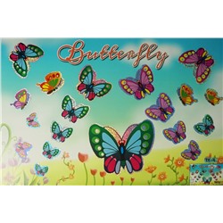 Мозаика - стикеры Бабочки 29х20
