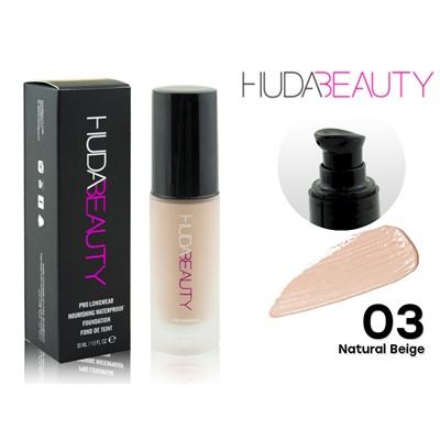 Тональный крем Huda Beauty Pro Longwear (плотный), 30мл Тон 03 Natural Beige