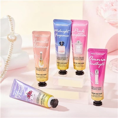 Набор парфюмированных кремов для рук  Miss Vanessa Perfume hand cream, 5 шт. * 30 гр.