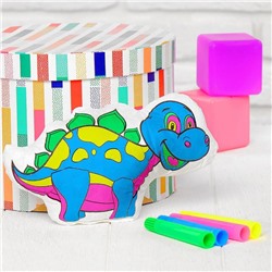 Игрушка-раскраска «Динозавр» (без маркеров) в пакете