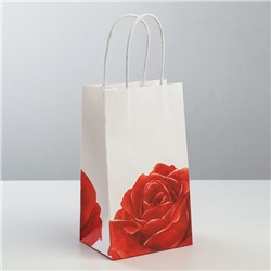 Пакет подарочный крафт «С Любовью», 12 × 21 × 9 см