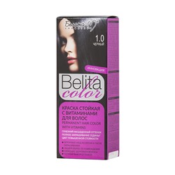 Belita сolor Краска стойкая с витаминами для волос №1.0 0 Черный
