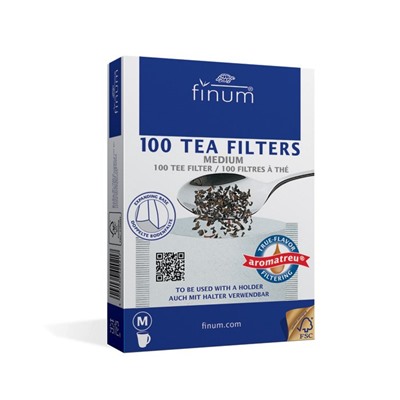 Фильтры для чая отбеленные, размер M (уп. 100 шт.), упак