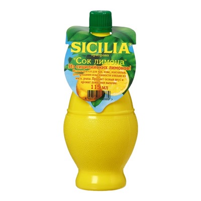 Сок лимона SICILIA 0,115л