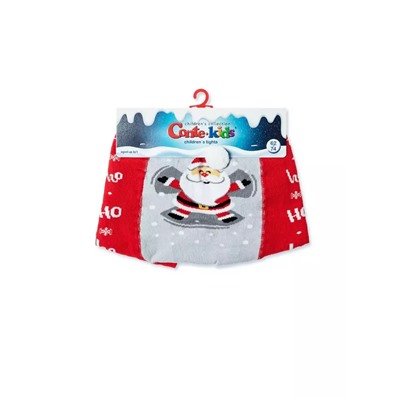 CONTE-KIDS Новогодние колготки с помпоном «Santa Claus»