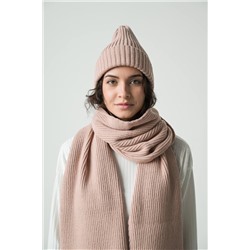 Комплект шапка и шарф ПРв 099-3 Светло розовый