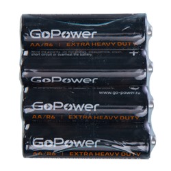 Батарейка GoPower Heavy Duty R6 SP-4 /уп 60/пальчиковые