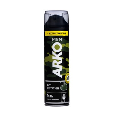 Гель для бритья Arko men Anti-Irritation, 200 мл