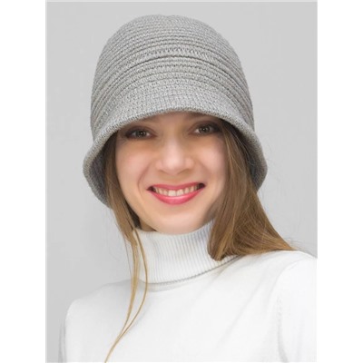 Шляпа женская весна-осень Bloom (Цвет серо-бежевый меланж), размер 56-58, шерсть 30%