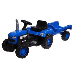 Веломобиль «Трактор», с прицепом, цвет синий