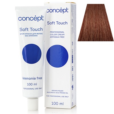 Крем-краска для волос без аммиака 6.87 блондин средний перламутрово-коричневый Soft Touch Concept 100 мл