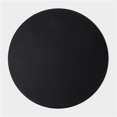 Набор салфеток сервировочных на стол Доляна «Спутник», d=38 см, 4 шт, двусторонние, цвет металлический/чёрный