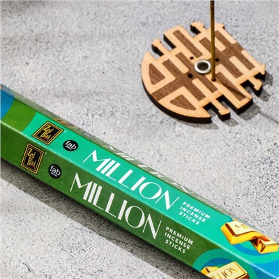 Благовония Zed Black Fab Series "Миллион Million", 20 палочек в упак, шестигранник