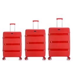 Набор из 3 чемоданов с расширением арт.11195 Красный