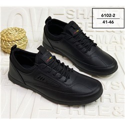 Мужские кроссовки 6102-2 черные Размер 44